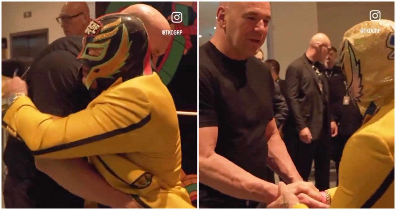 WWE legend Rey Mysterio showed Dana White the greatest respect backstage at UFC 306