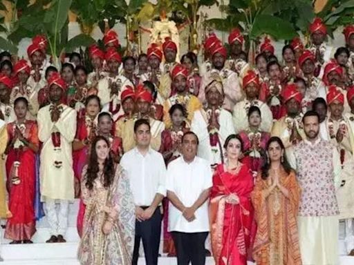 Ambani family organize 'Samuh Vivah'for 50 underprivileged couples before Anant-Radhika's wedding - The Economic Times