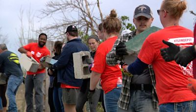 'This is our backyard': Home Depot helps tornado cleanup effort in Elkhorn