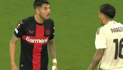 Leandro Paredes y Exequiel Palacios casi se van a las piñas en la semifinal de la Europa League: "Mala leche" | + Deportes