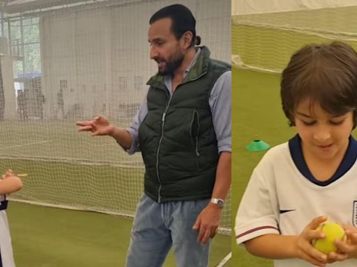 Saif Ali Khan explains the Pataudi family’s illustrious cricketing history to son Taimur: ‘Your great grand father was…’