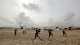 Gaza boys turn to football to forget, for a moment, the war