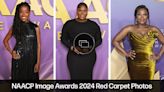 Taraji P. Henson Glows in the Color Yellow in 3D Floral Del Core Dress With Crystal Details at NAACP Image Awards 2024