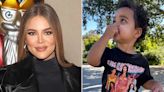 Khloé Kardashian's Son Tatum, 20 Months, Wears Cute Kim Kardashian T-Shirt — See the Photo!