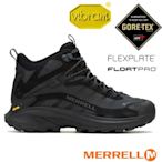 【MERRELL】男 MOAB SPEED 2 MID GORE-TEX 多功能防水透氣中筒登山健行鞋(寬楦)_ML037501W 黑色