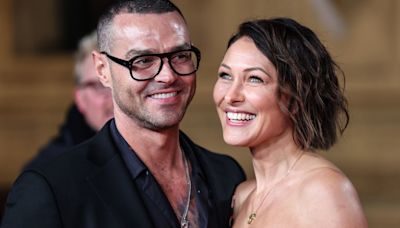 Emma Willis' rarely-seen second slinky wedding dress and face glitter