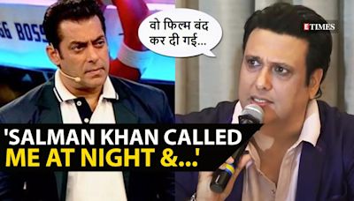 Throwback! When Govinda claimed he had to quit a film after Salman Khan's late-night call | Etimes - Times of India Videos