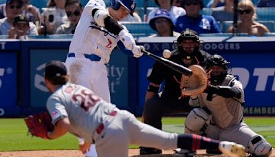 Ohtani hits 46th homer to tie career high, Dodgers beat Guardians 4-0