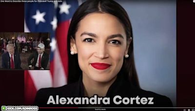 "She's Evita," "fake," and has a "good spark": Trump talks to Adin Ross about Rep. Alexandria Ocasio-Cortez.