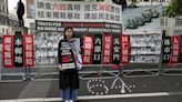 Demonstrators in London mark 35th anniversary of Tiananmen Square massacre