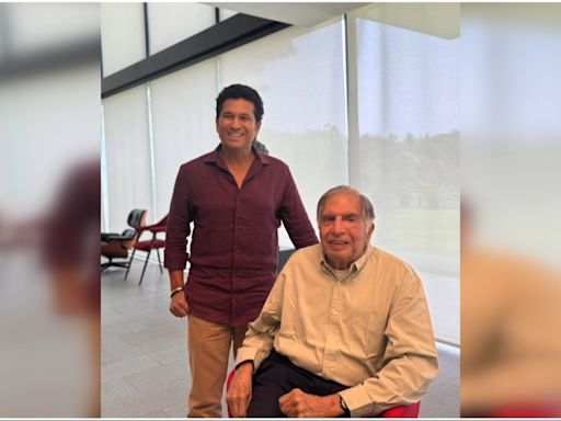 Sachin Tendulkar and Ratan Tata bond over cars, philanthropy and furry friends