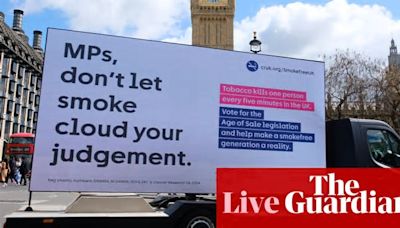 MPs vote to give smoking ban bill second reading – as it happened