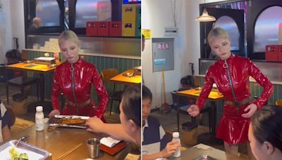 Robot Or Human? Video Of Waitress Serving Food At Chinese Restaurant Goes Viral