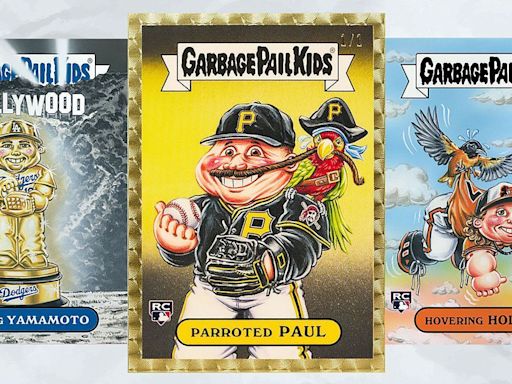 MLB stars featured as Garbage Pail Kids in limited edition trading cards