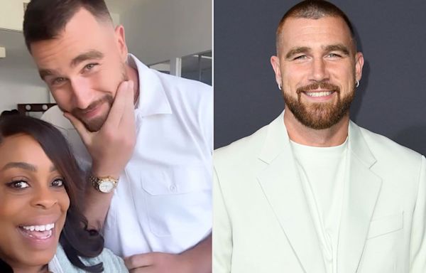 Travis Kelce and Niecy Nash-Betts Enjoy Some 'Late Night Shenanigans' on “Grotesquerie” Set: 'Buckle Up!'