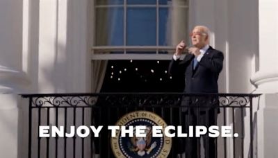 Joe Biden, Ice-T and Stephen King: What celebrities and politicians saw during Monday’s solar eclipse