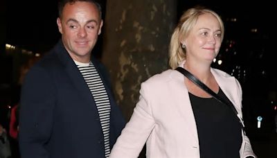 Ant McPartlin’s pregnant wife Anne-Marie shows off her growing baby bump on date night to watch Cara Delevingne