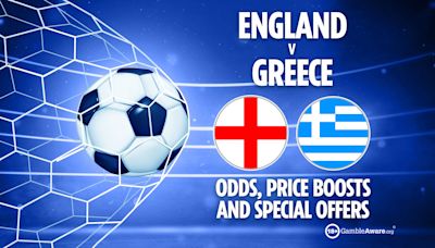 England vs Greece: Price boosts and specials offers for Nations League clash