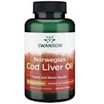 【Swanson】 Cod Liver Oil 挪威鱈魚肝油 含維他命A 維他命D *250粒