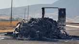 Sizzling situation: Fire grills Costco semi-truck full of frozen meat near Highway 58