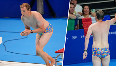 Speedo-clad ‘Bob the Cap Catcher’ is the Paris Olympics’ first viral hero