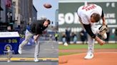 2 Gronk spikes! Rob Gronkowski steals show at Boston Marathon, Red Sox game