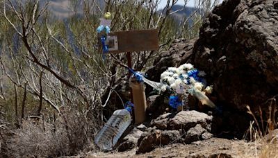 Jay Slater: Flowers and teddy bear left near ravine where body found