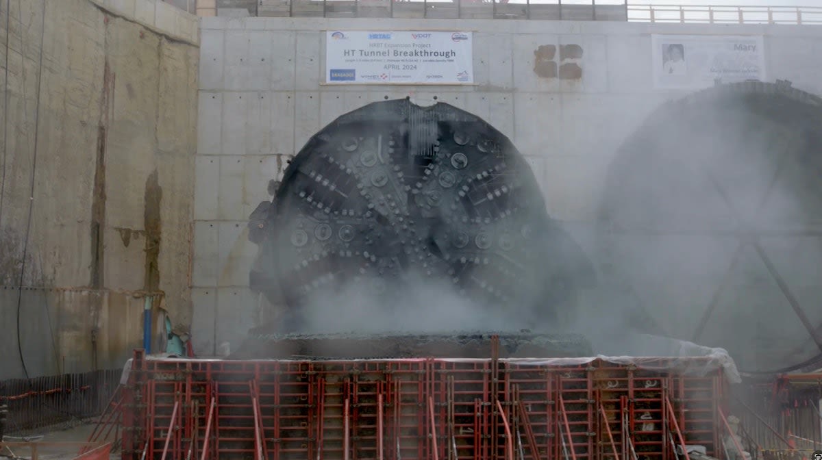 Video: Tunnel machine Mary finishes first Va. bored road tunnel