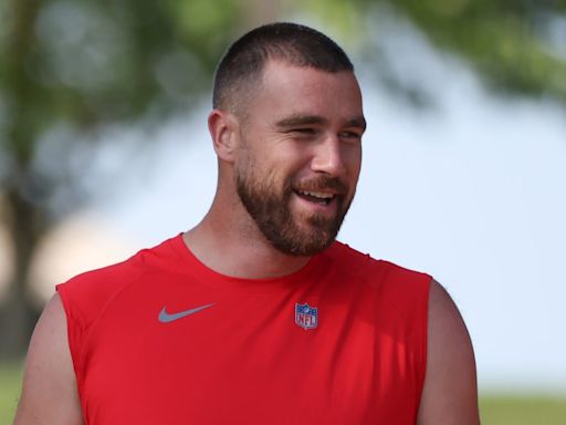 Fans Declare Travis Kelce's New Look at Training Camp Is a 'Taylor Swift Glow Up'