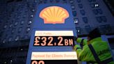 Greenpeace protests outside Shell HQ in London after record profit announced