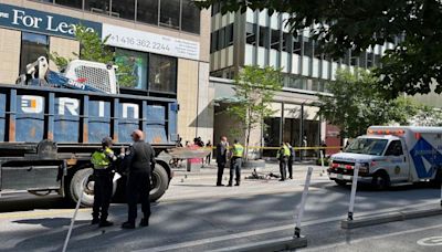 Female cyclist, 24, dead after being struck by dump truck in Yorkville