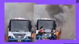 Watch: BMTC bus catches fire in Bengaluru; video sparks concern