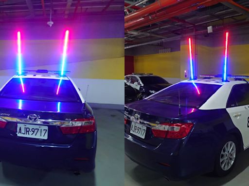 台中警斥資139萬採購新型LED警示燈！提升警車辨識度避員警遭撞