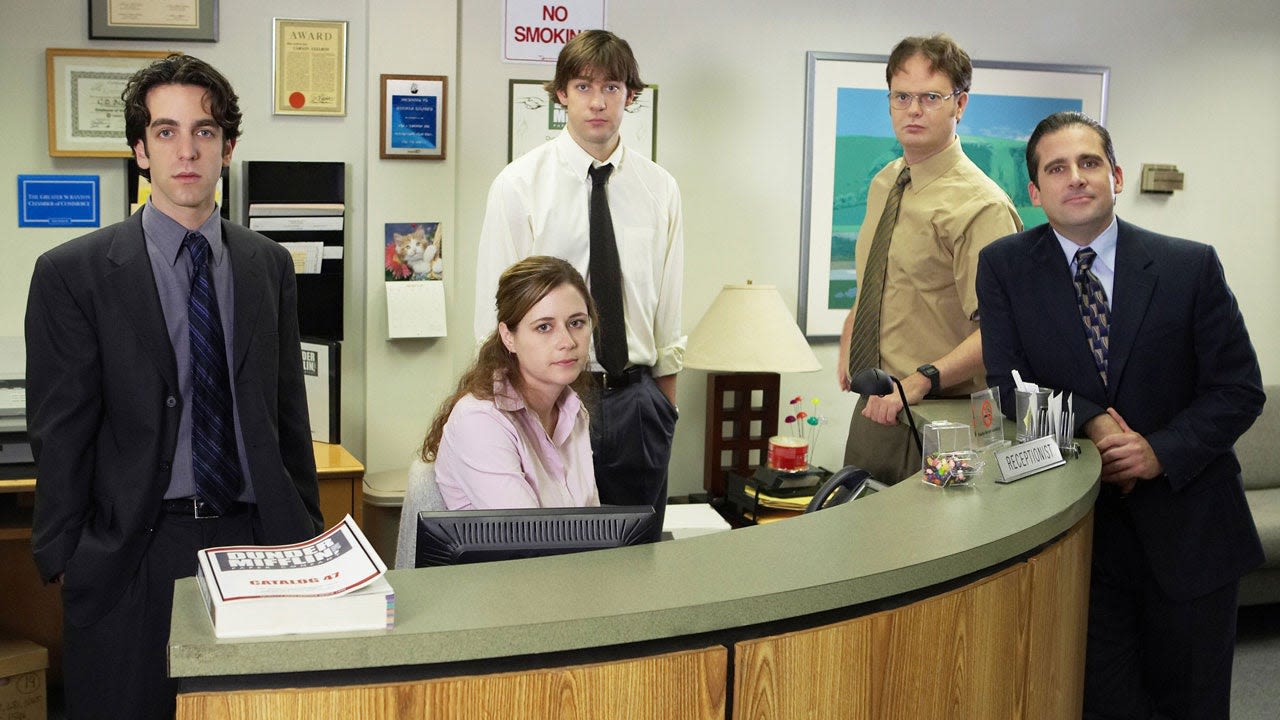 'The Office' Co-Stars Rainn Wilson and John Krasinski Have Unexpected Dwight and Jim Reunion