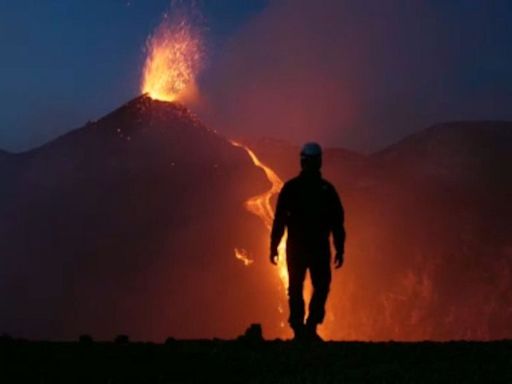 Spectacular display as Mount Etna erupts in Sicily