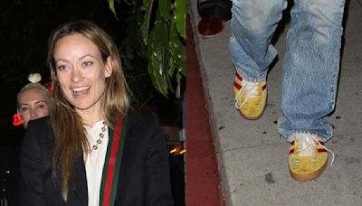 Olivia Wilde Laces Up Adidas x Gucci Sneakers for Los Angeles Night Out