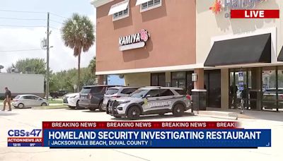 Homeland Security Investigations responding to Jacksonville Beach restaurant Kamiya 86