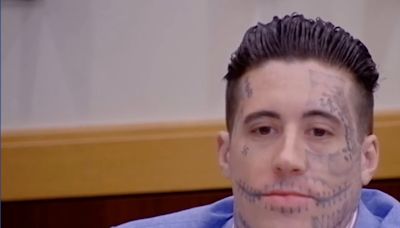 Swastika-covered suspect reportedly told his dad he left a murder victim ‘looking like spaghetti.’ Now, he faces a jury.