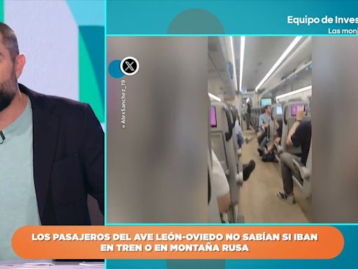 Dani Mateo reacciona al "movidito" viaje de los pasajeros del AVE León-Oviedo: "Nunca había visto turbulencias en un tren"