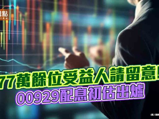 00929配息初估0.18元 想領息最晚這天買進！