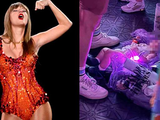Fans de Taylor Swift molestos cuando mujer lleva bebé a concierto en París y lo deja en el piso