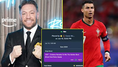 Conor McGregor reveals huge Cristiano Ronaldo Golden Boot bet at Euro 2024