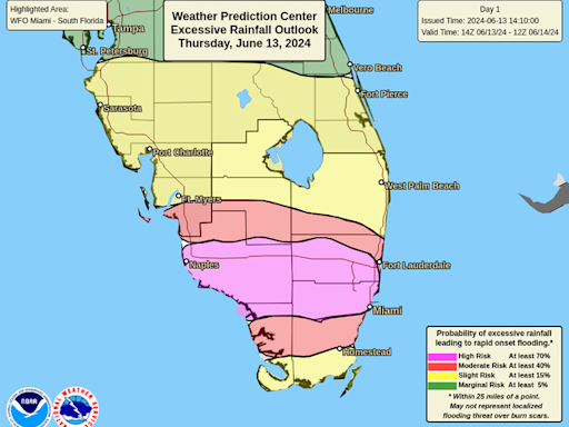 What parts of Florida flooded? Here are the five counties under a state of emergency, photos