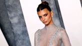 Emily Ratajkowski Gives Us a Close-Up of Her Silver Naked Dress in a New Video