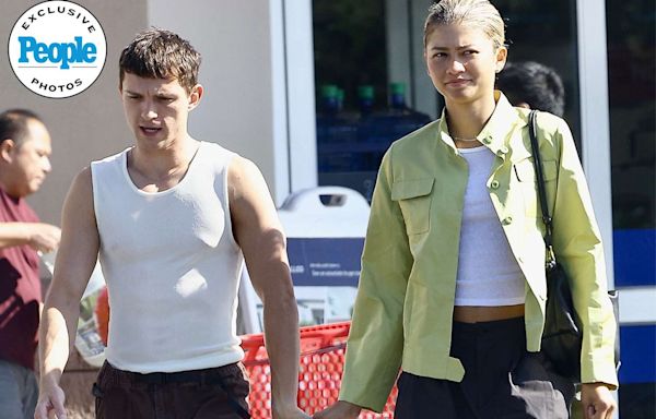 Zendaya and Tom Holland Rock Matching White Tanks Tops for Low-Key Day Date — See the Twinning Photos! (Exclusive)