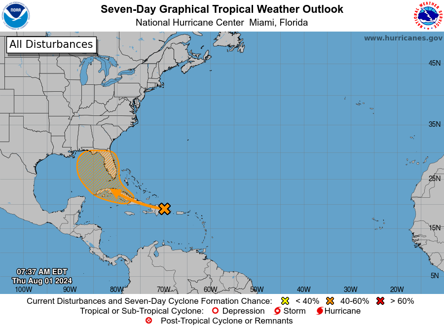 National Hurricane Center tracking Invest 97L. See spaghetti models, Florida impact