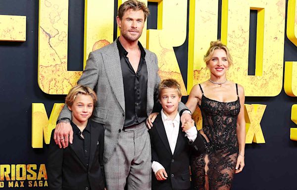 Chris Hemsworth and Wife Elsa Pataky Make Rare Red Carpet Appearance with Twin Sons Sasha and Tristan, 10