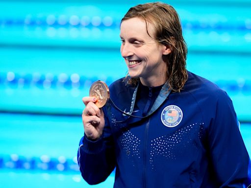 Katie Ledecky couldn't find 'that next gear.' Still, she's 'grateful' for bronze medal.