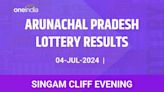 Arunachal Pradesh Singam Cliff Evening Winners July 4 - Check Results Now