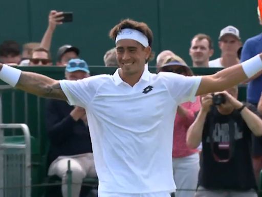 Francisco Comesaña sigue haciendo historia en Wimbledon y ya igualó una marca de David Nalbandian